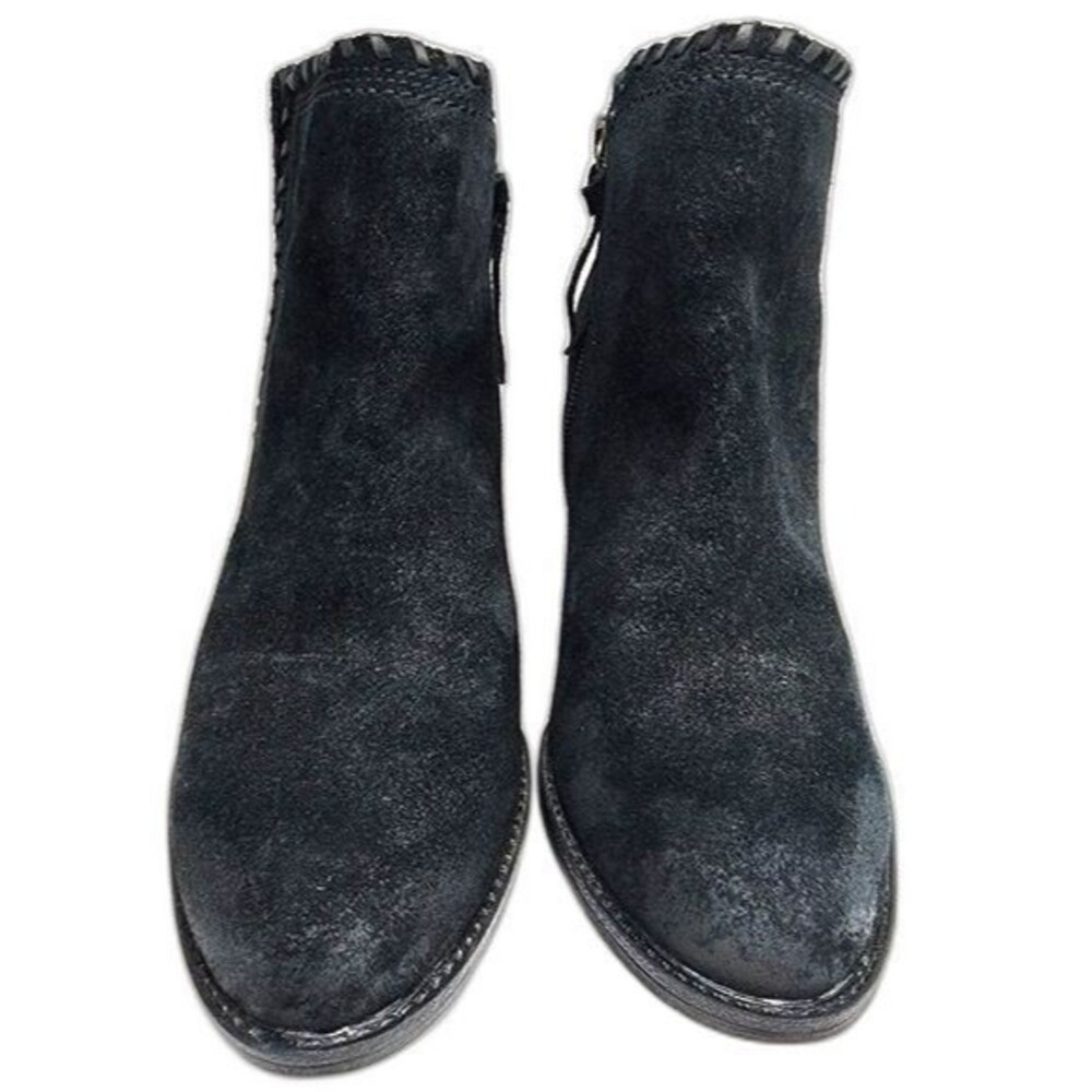 Sofft SF0006521 Wilton Black Suede‎ Whip Stitched Heeled Bootie Size 7.5 - Picture 2 of 10